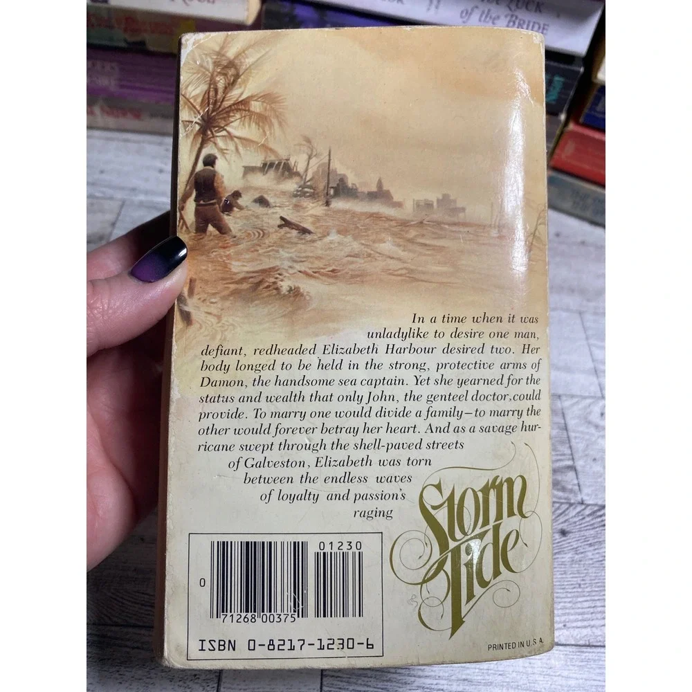 Storm Tide by Patricia Rae Zebra Books Historical Romance Paperback Novel‎ 1983
